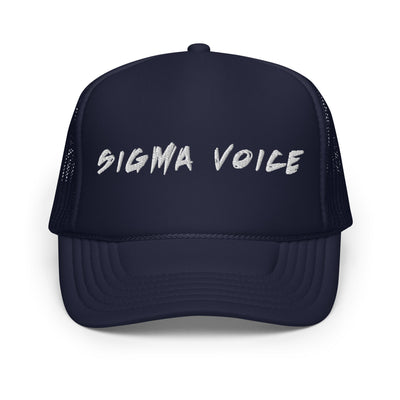 Sigma Voice Trucker Hat White Logo